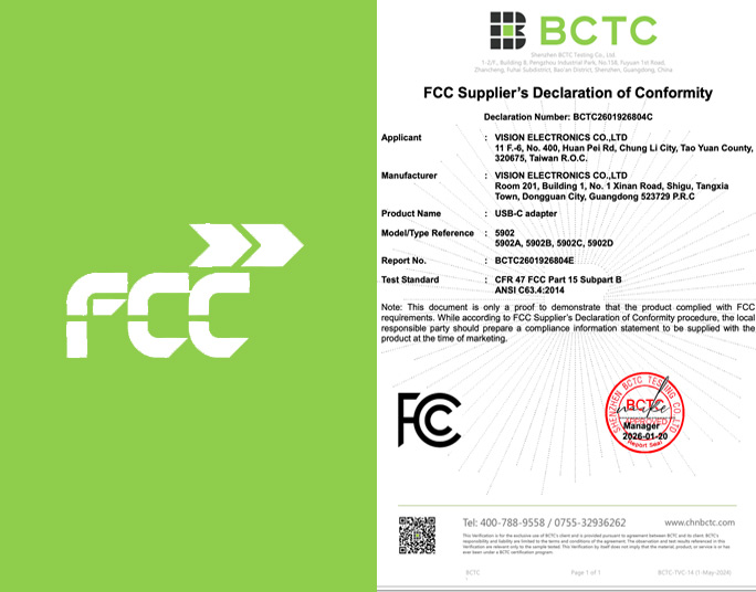 FCC Supplier's Declaration of Conformity
