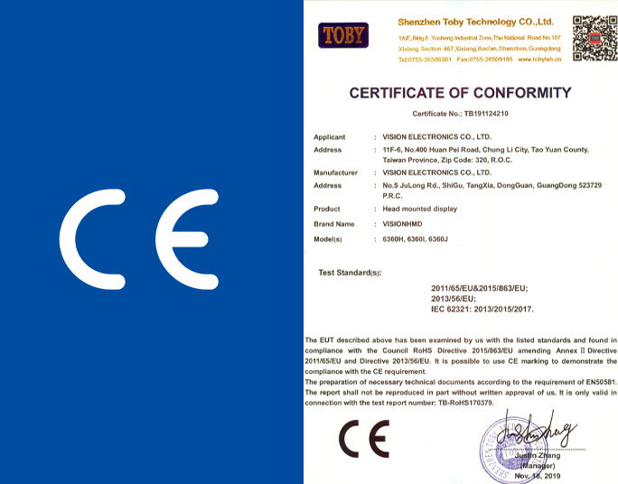 CERTIFICATE OF CONFORMITY