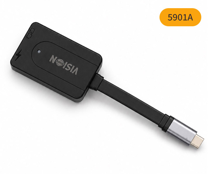 VISIONHMD Type-C to Double Type-C and charge(5901A)