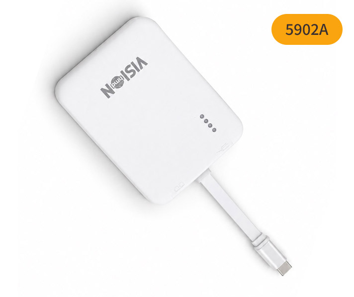 VISIONHMD Type-C to Double Type-C With battery （5902A）
